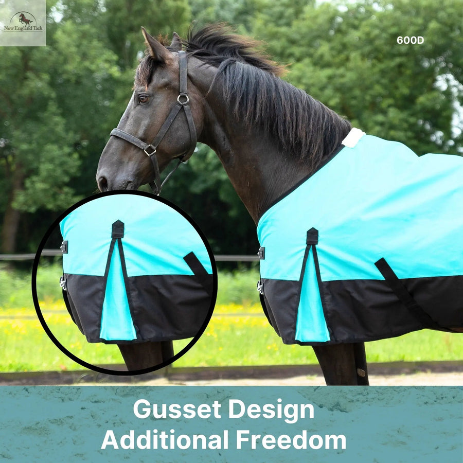 600 Denier Lightweight Waterproof & Breathable Horse Rain Sheet NewEngland Tack