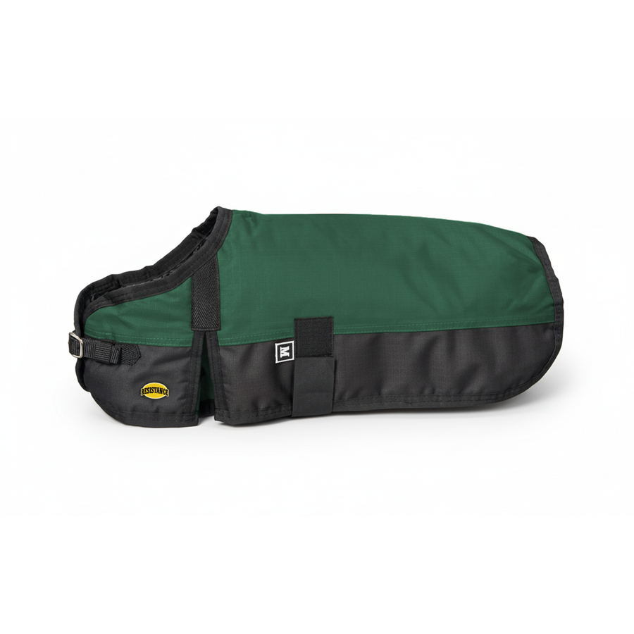 Resistance 600D Dog Blanket with Shoulder Gusset & Quick Grip Belly Band - 50 GSM fill