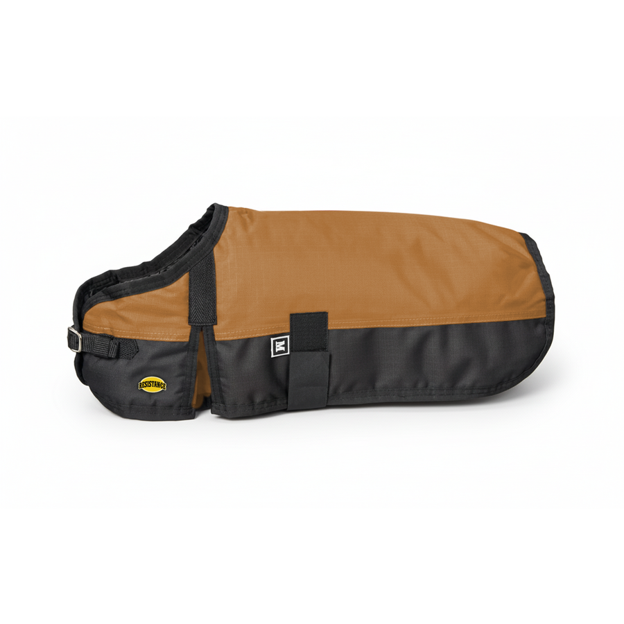 Resistance 600D Dog Blanket with Shoulder Gusset & Quick Grip Belly Band - 50 GSM fill