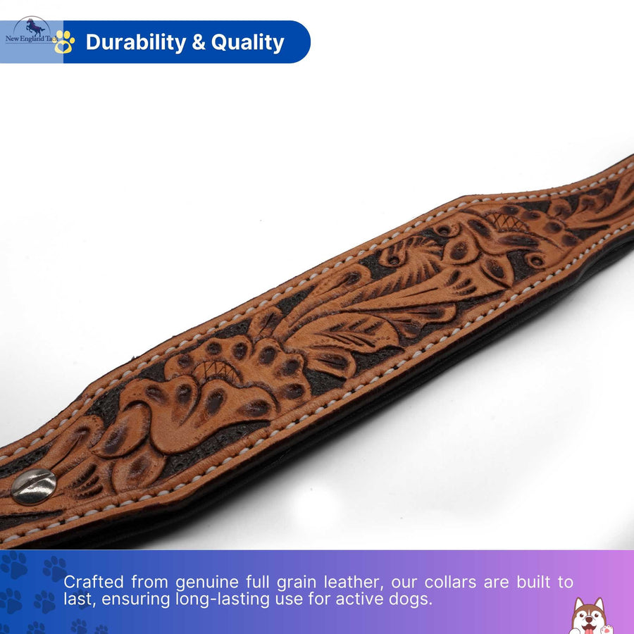 Copy of Western Leather Dog Collars NewEngland Tack