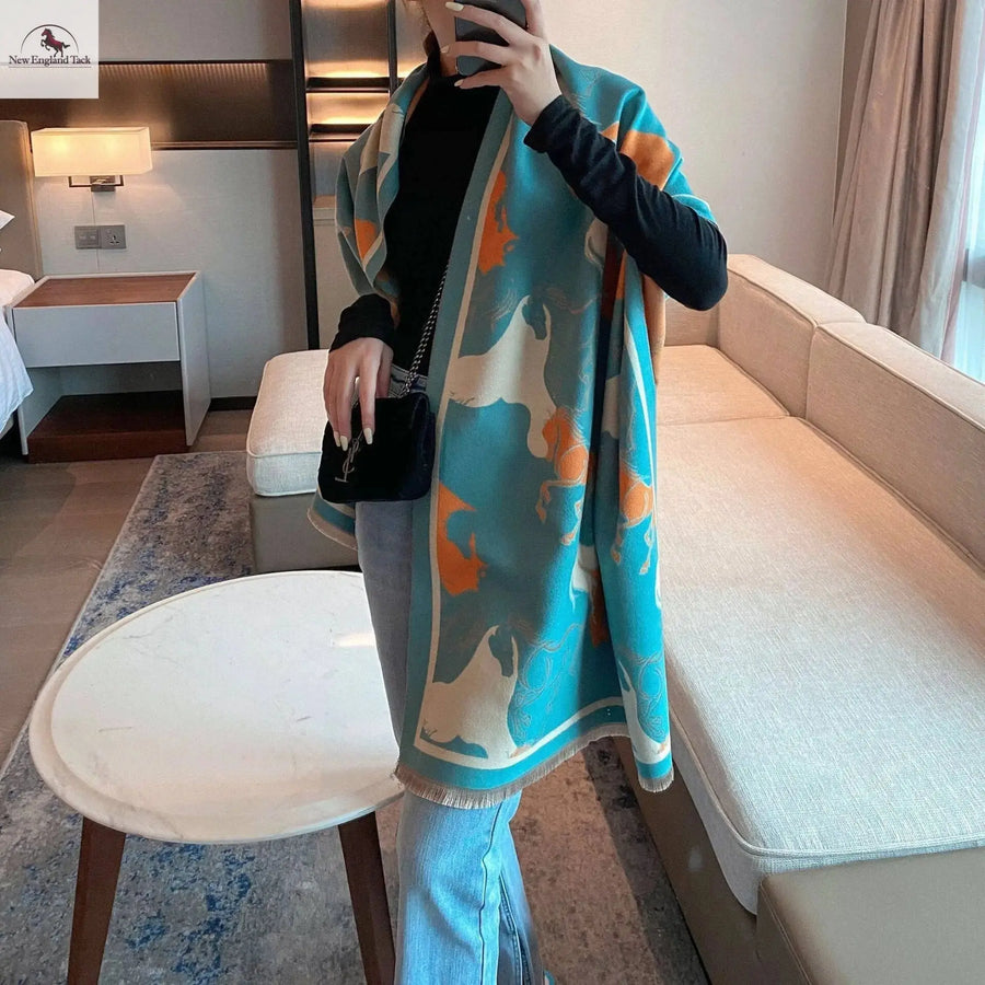 Women's Pashmina Scarf - Soft and Warm Shawl Wraps for Evening Dresses - NewEngland Tack