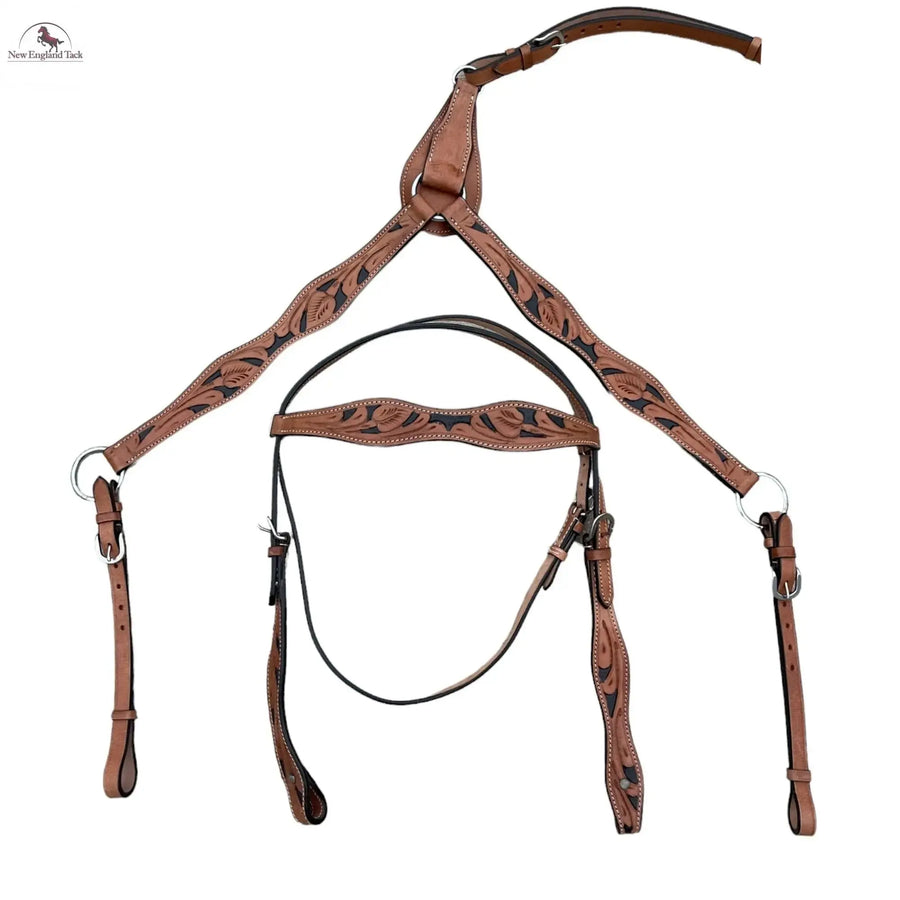 Headstall and Breast Collar Set - Leather - NewEngland Tack