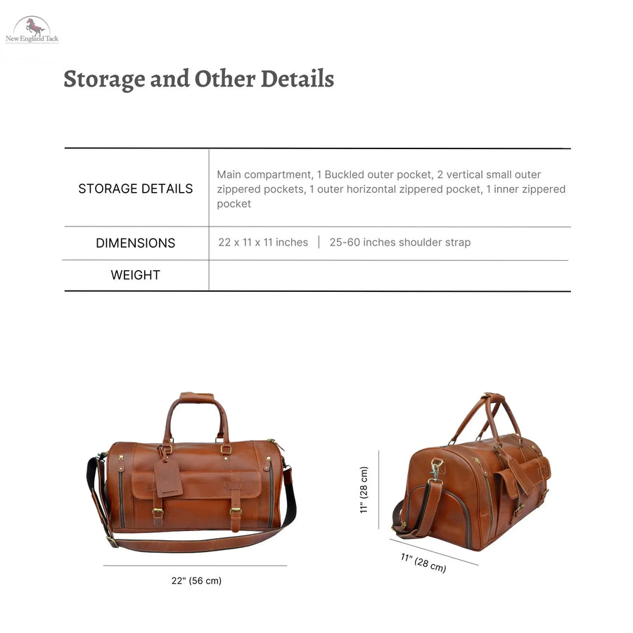 Leather Duffle Bag NewEngland Tack