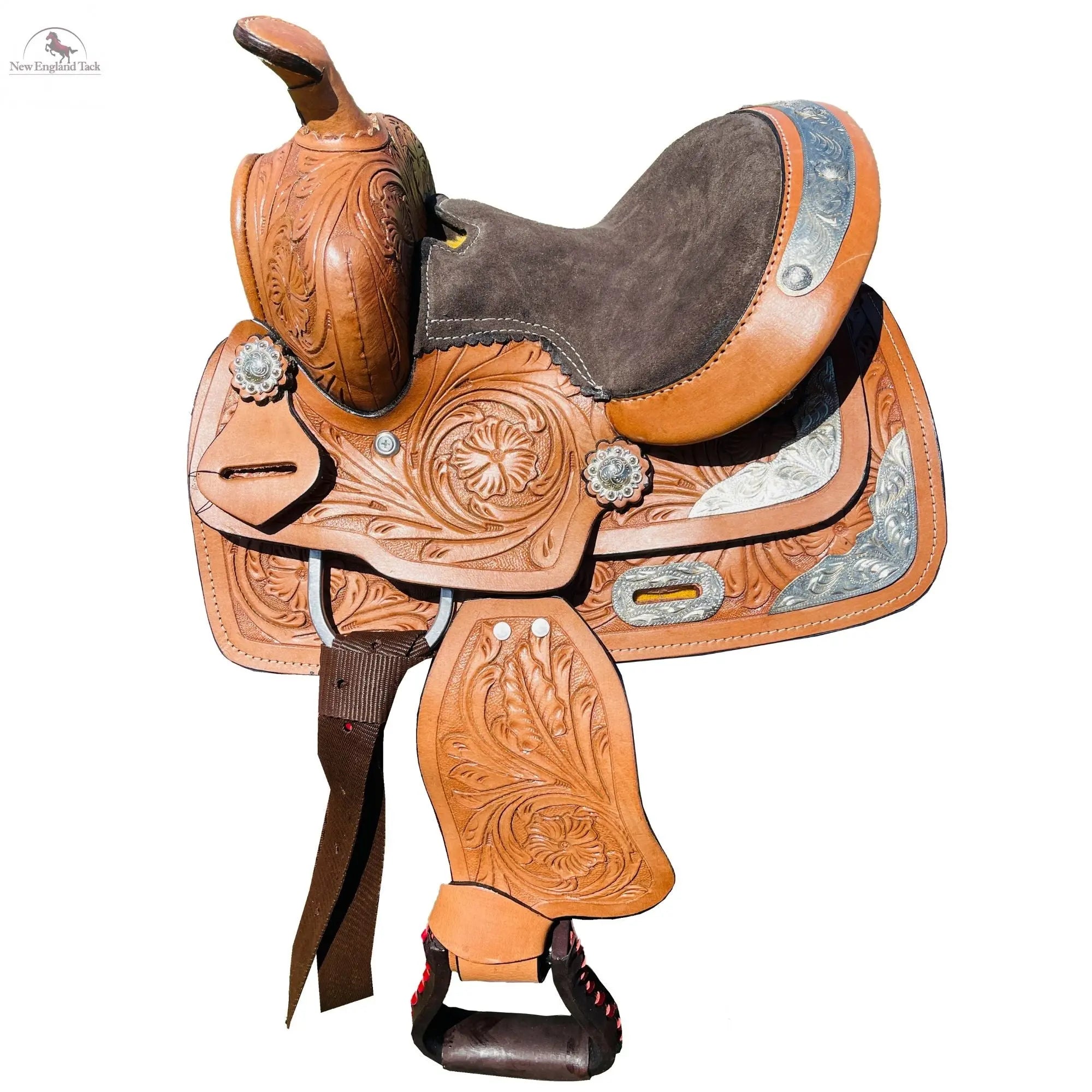 Miniature Western Silver Show Saddle- 8 inch NewEngland Tack