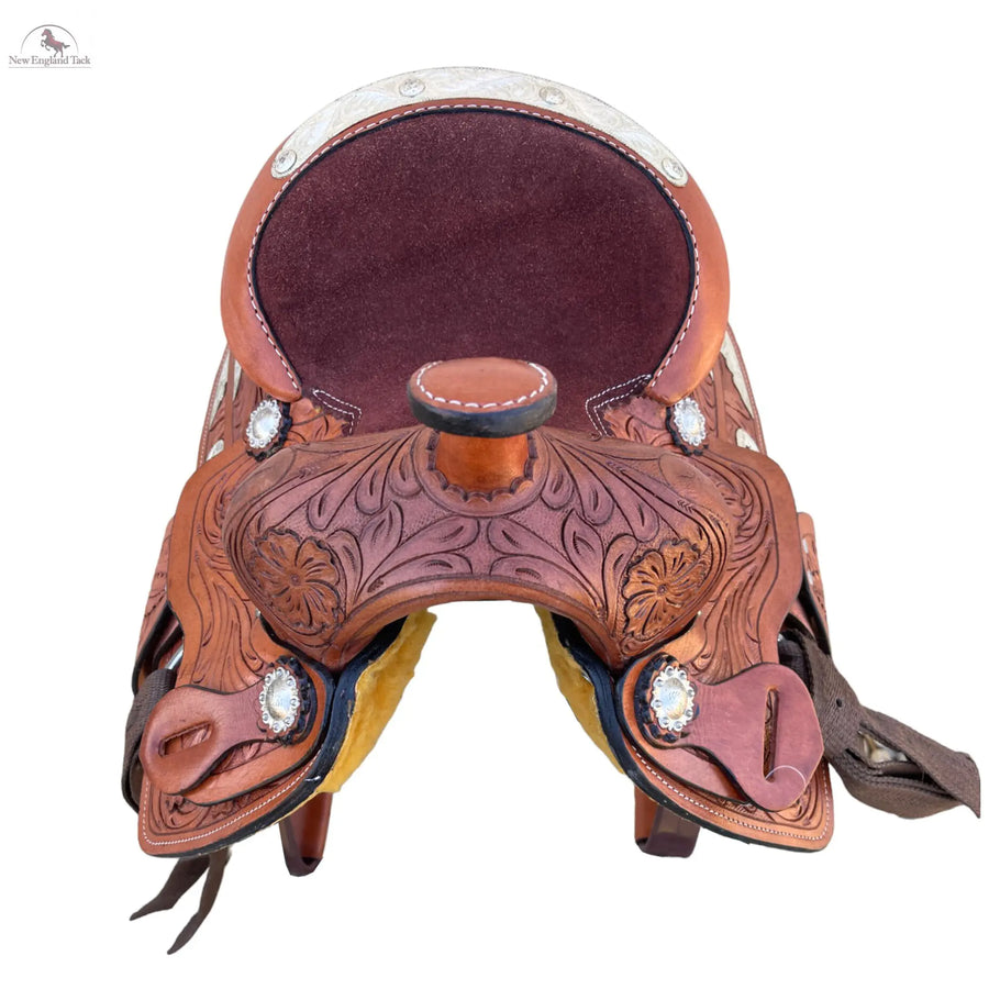 Miniature Western Silver Show Saddle- 8 inch NewEngland Tack