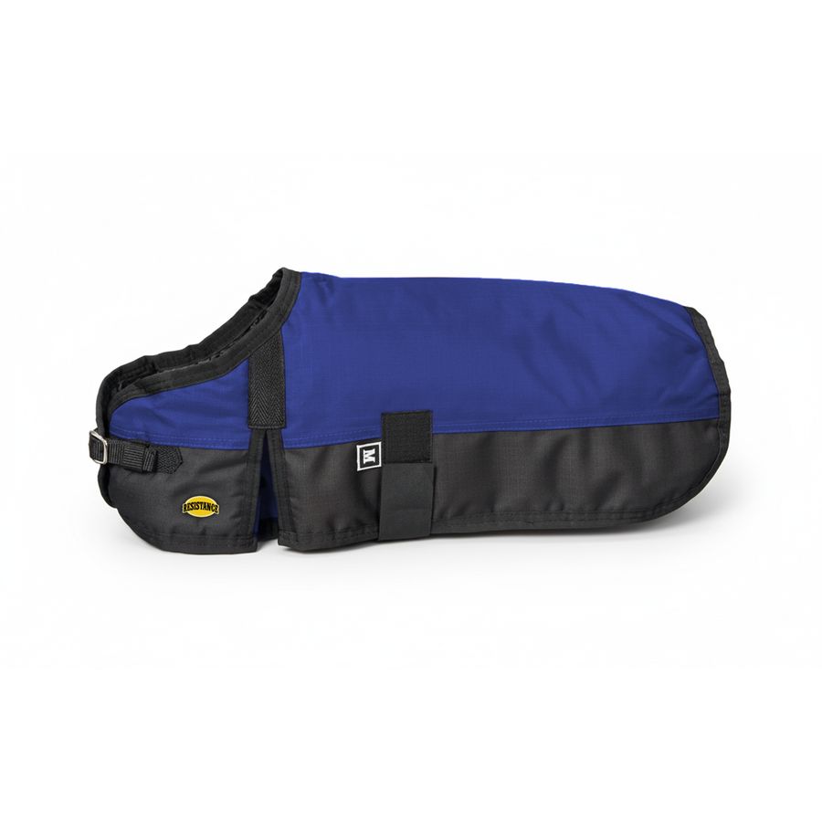 Resistance 600D Dog Blanket with Shoulder Gusset & Quick Grip Belly Band - 50 GSM fill