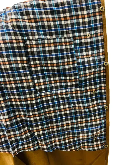 Oilskin Cotton Western Short Duster Jacket | Waterproof Breathable Long Sleeves 3/4 Length Duster NewEngland Tack