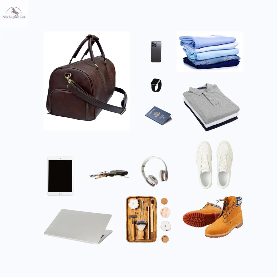 RESISTANCE Leather Duffle Bag - Perfect for Weekend Getaways NewEnglandTack