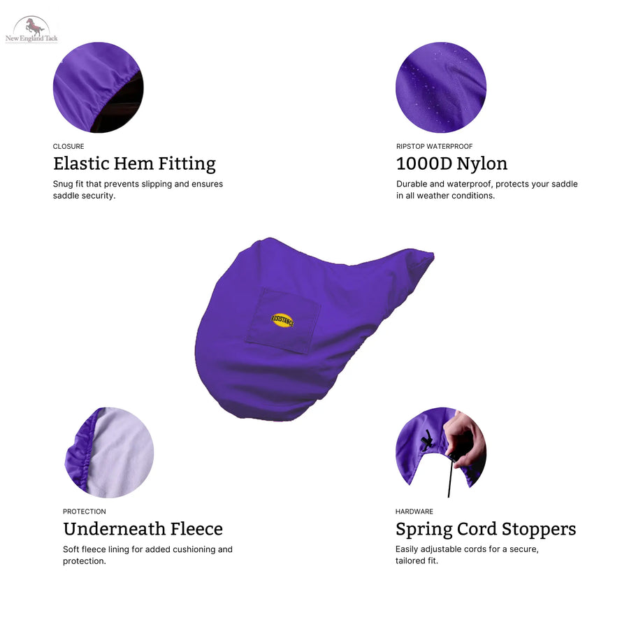 RESISTANCE Premium English Saddle Cover - Black, Red, Teal, Purple | Dressage  One Size | Horse Tack Accessory NewEngland Tack