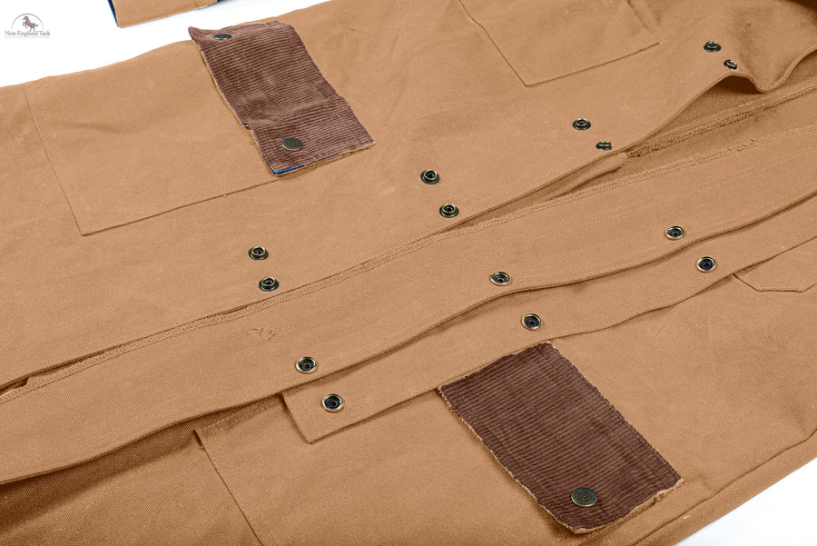 RESISTANCE Western Long Old Cowboy Canvas Jacket - Range wear Canvas Duster Coat NewEngland Tack