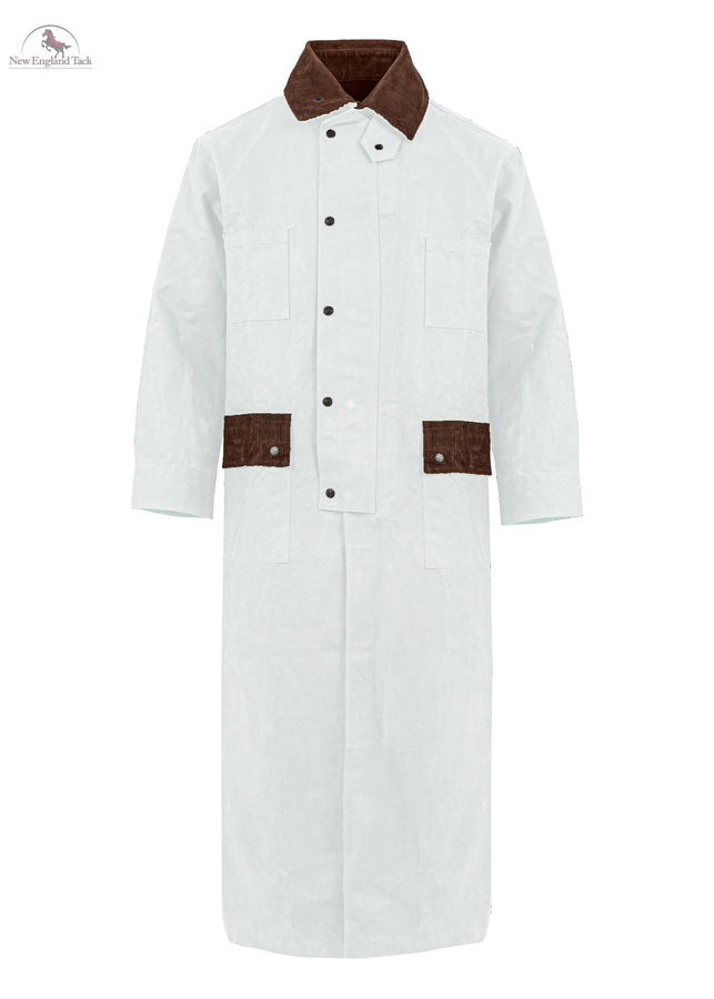 RESISTANCE Western Long Old Cowboy Canvas Jacket - Range wear Canvas Duster Coat NewEngland Tack