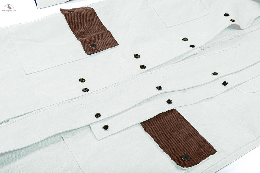 RESISTANCE Western Long Old Cowboy Canvas Jacket - Range wear Canvas Duster Coat NewEngland Tack
