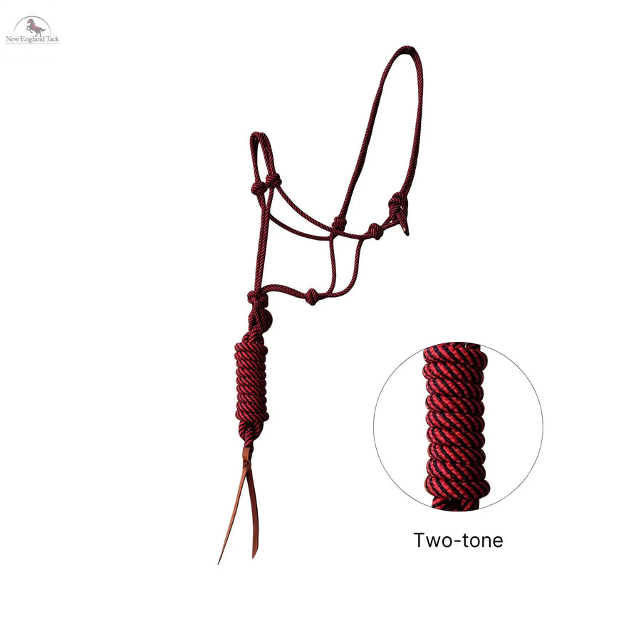 Resistance Braided Nylon Rope Halter with 9 Ft Matching Lead NewEngland Tack