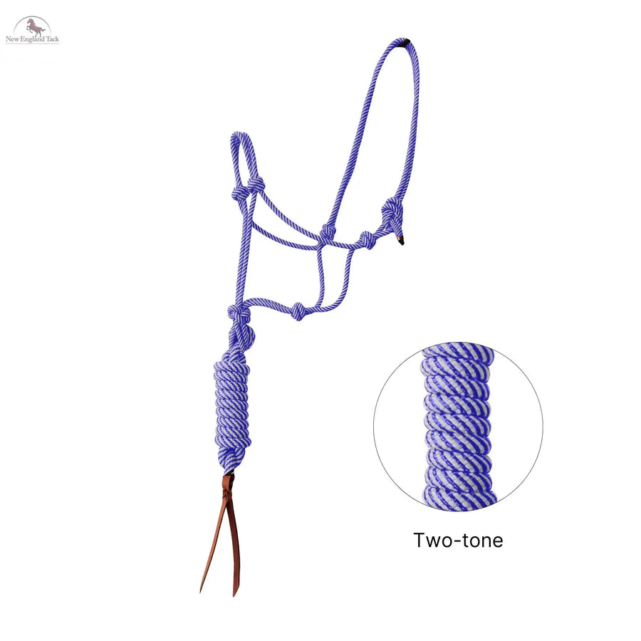 Resistance Braided Nylon Rope Halter with 9 Ft Matching Lead NewEngland Tack