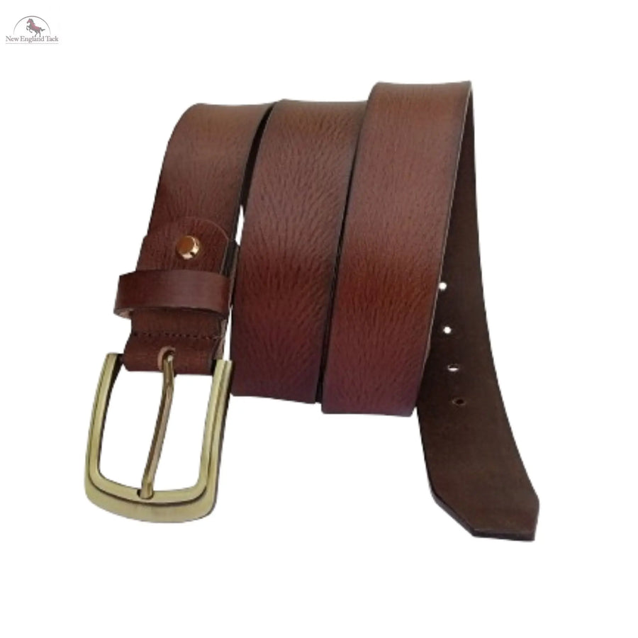 Resistance Full Grain Leather Belt For Men 1.5inch Wide Strap NewEngland Tack