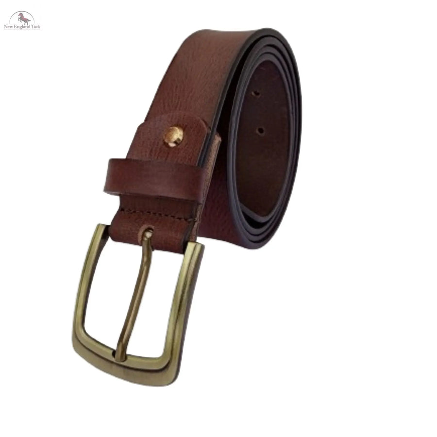 Resistance Full Grain Leather Belt For Men 1.5inch Wide Strap NewEngland Tack