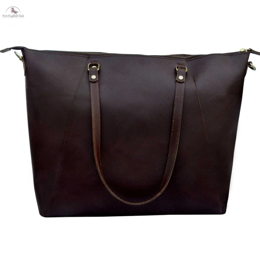 Resistance Genuine Leather Tote Bag Leather Anniversary Wedding Gift for Women Men Zipper Leather Purse Custom Gift for Her Travel Essential NewEngland Tack