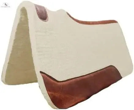 Resistance Handcrafted 31” x 32” Synthetic Felt Performance Saddle Pad with Wear Leathers for Horse Saddle, Handmade Long Lasting Felt Saddle Pad for Horse Available in 3/4" Thickness NewEngland Tack
