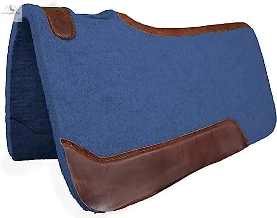 Resistance Handcrafted 31” x 32” Synthetic Felt Performance Saddle Pad with Wear Leathers for Horse Saddle, Handmade Long Lasting Felt Saddle Pad for Horse Available in 3/4" Thickness NewEngland Tack
