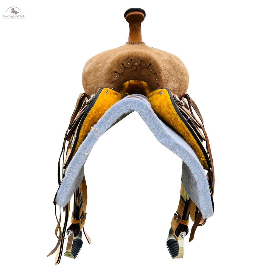 Resistance Kids Western Saddle Leather Horse Ranch Saddle 10" to 13" NewEngland Tack