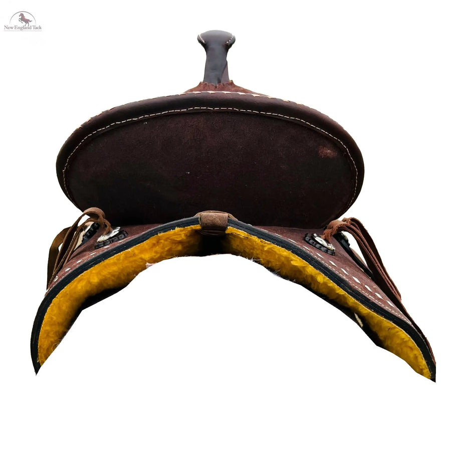 Resistance Kids Western Saddle Leather Horse Ranch Saddle 10" to 13" NewEngland Tack