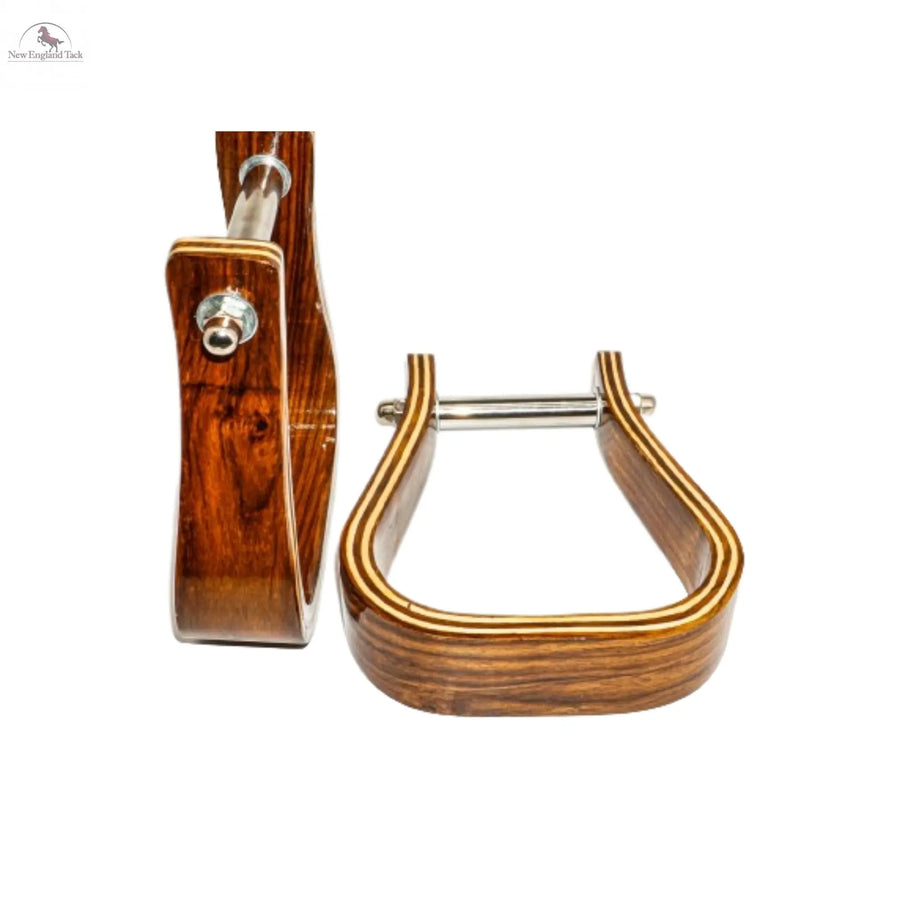 Resistance Premium Rosewood Stirrups Handcrafted Equestrian Accessories NewEngland Tack