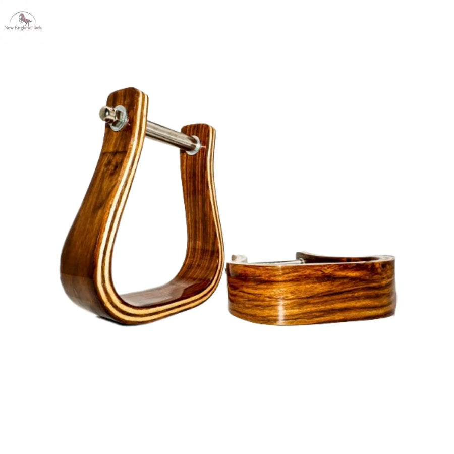 Resistance Premium Rosewood Stirrups Handcrafted Equestrian Accessories NewEngland Tack