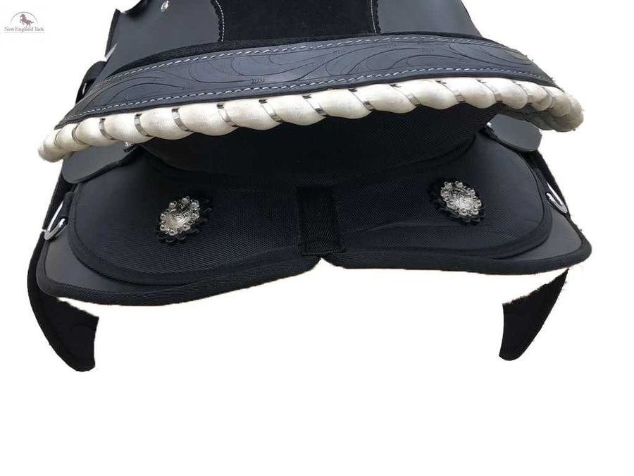 Suede Seat Pleasure Trail Western Saddle | Affordable Lightweight Saddle | Comfortable Suede Seat Western Saddle | Available Seat Sizes 14” 15” 16” 17” NewEngland Tack