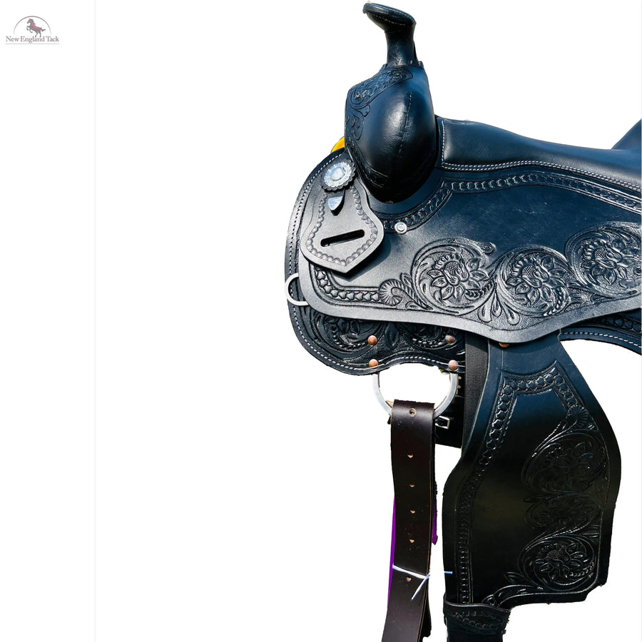 Western Horse Pleasure Saddle - Genuine Leather 16" 17" 18" NewEngland Tack
