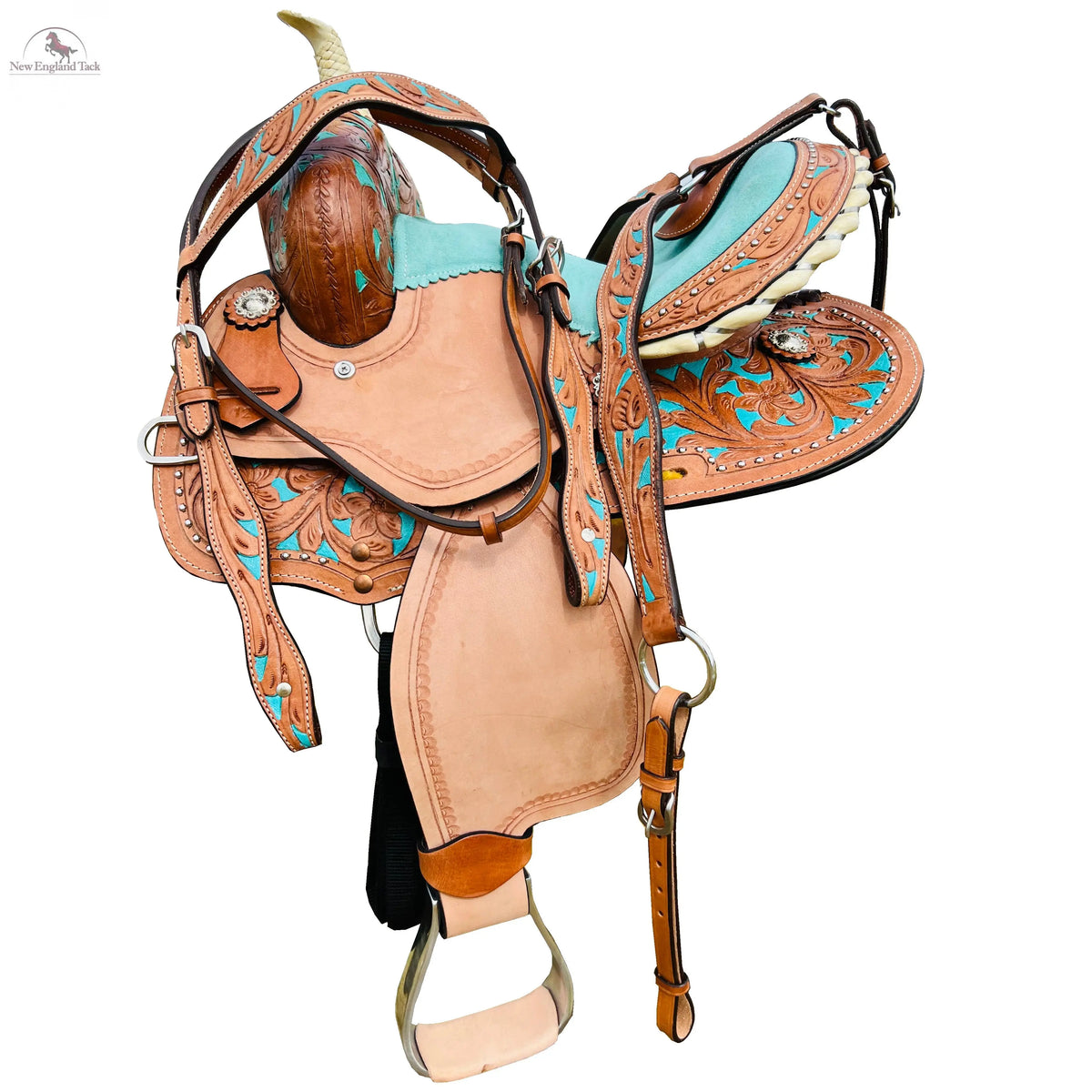 Buy Western Kids Leather Saddle With Tack Set Online – NewEngland Tack