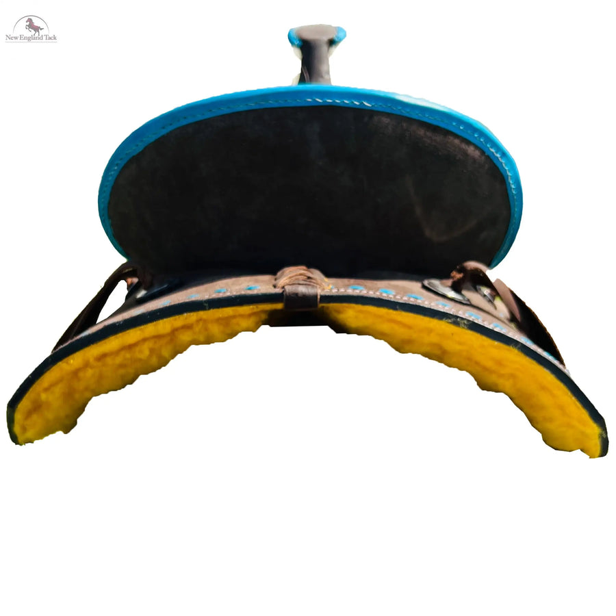 Western Horse Saddle Ranch Style, Youth Child Leather Saddle in 10" 12" 13" NewEngland Tack