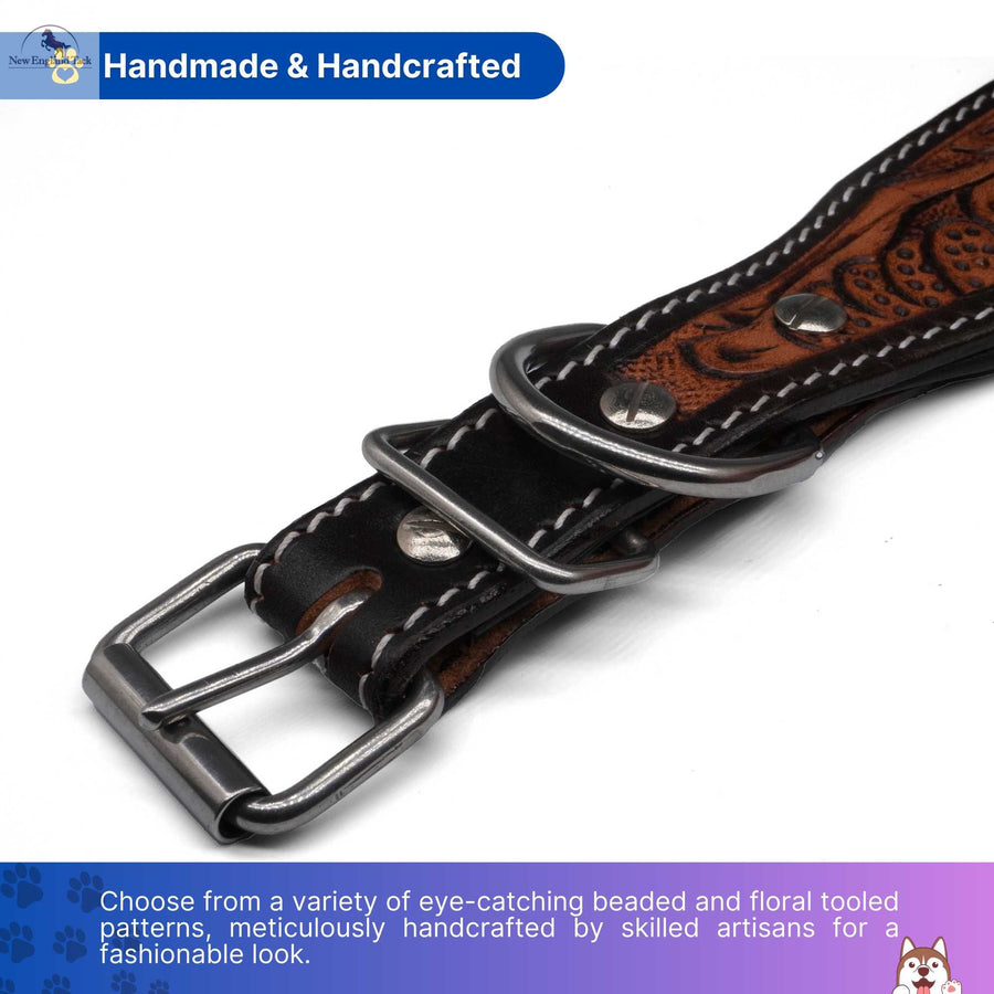 Copy of Western Leather Dog Collars NewEngland Tack