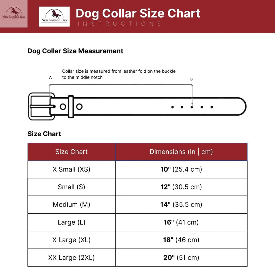 Western Leather Dog Collars NewEngland Tack