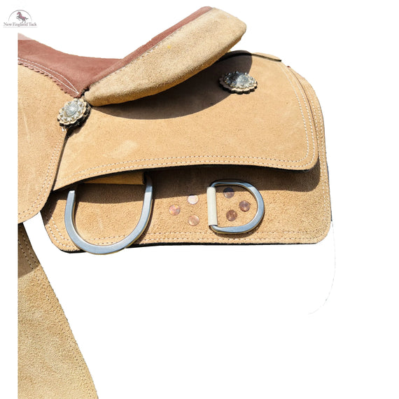 Resistance Western Rough Out Trainer Saddle With Suede Seat NewEngland Tack