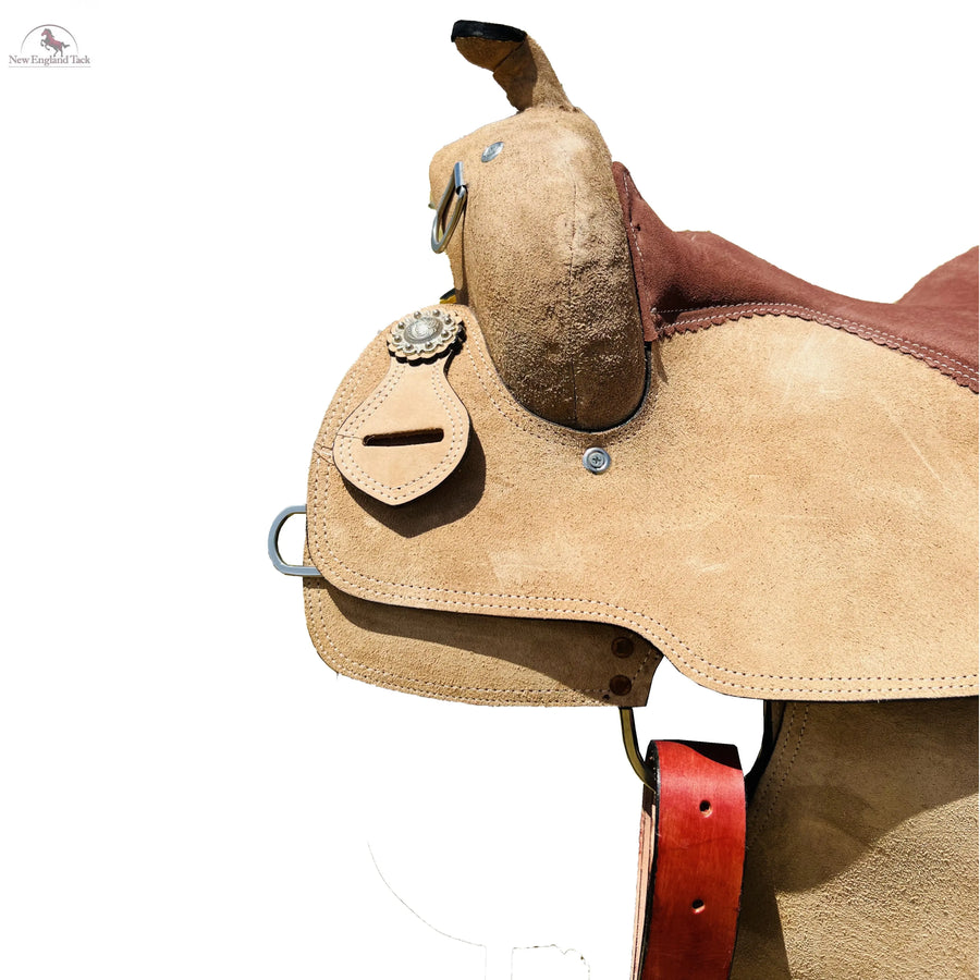 Western Rough Out Trainer Saddle With Suede Seat NewEngland Tack