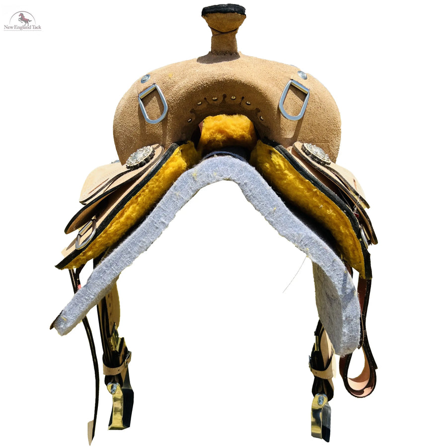 Western Rough Out Trainer Saddle With Suede Seat NewEngland Tack