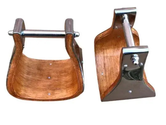 Western Stirrup| Bell Stirrup| Wooden Stirrup| Stainless Steel Cover Stirrup| Lightweight Stirrup| Stirrup For Horse - NewEngland Tack