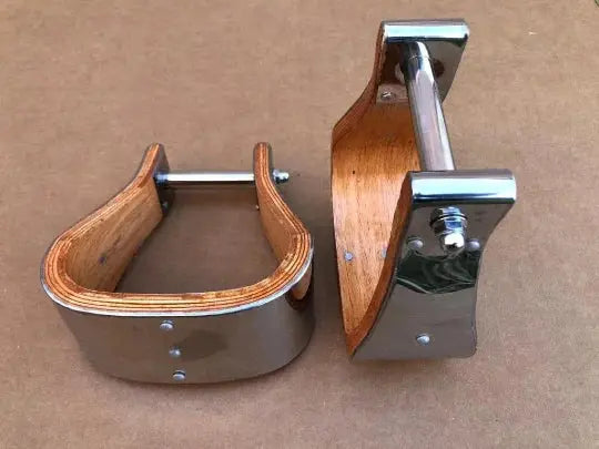 Western Stirrup| Bell Stirrup| Wooden Stirrup| Stainless Steel Cover Stirrup| Lightweight Stirrup| Stirrup For Horse - NewEngland Tack