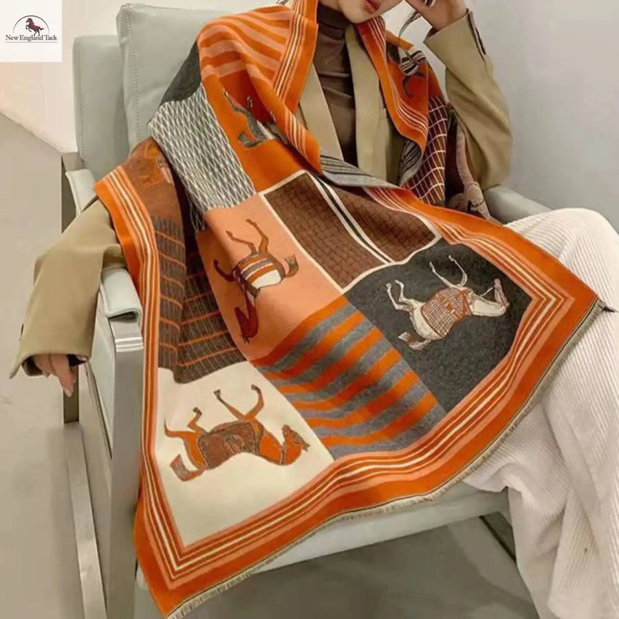 Women's Pashmina Scarf - Soft and Warm Shawl Wraps for Evening Dresses - NewEngland Tack