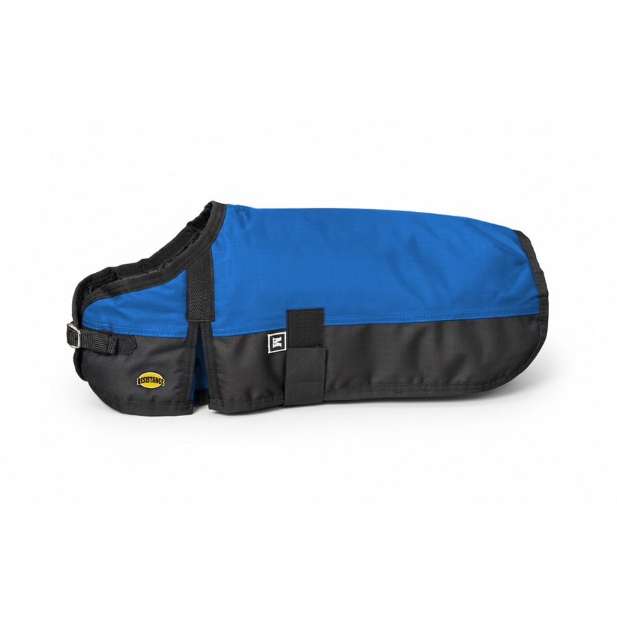 Resistance 600D Dog Blanket with Shoulder Gusset & Quick Grip Belly Band - 50 GSM fill