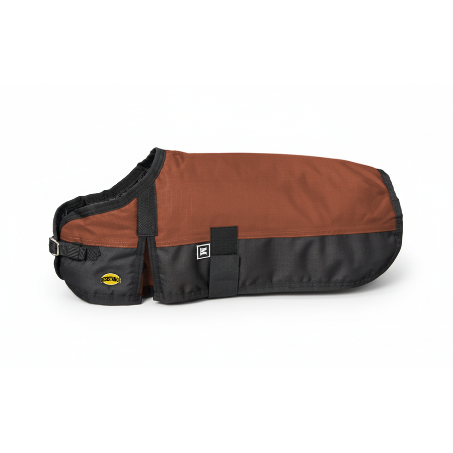 Resistance 600D Dog Blanket with Shoulder Gusset & Quick Grip Belly Band - 50 GSM fill