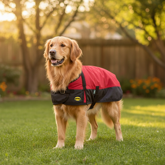 Resistance 600D Dog Blanket with Shoulder Gusset & Quick Grip Belly Band - 50 GSM fill