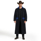 RESISTANCE Western Long Old Cowboy Canvas Jacket - Range wear Canvas Duster Coat