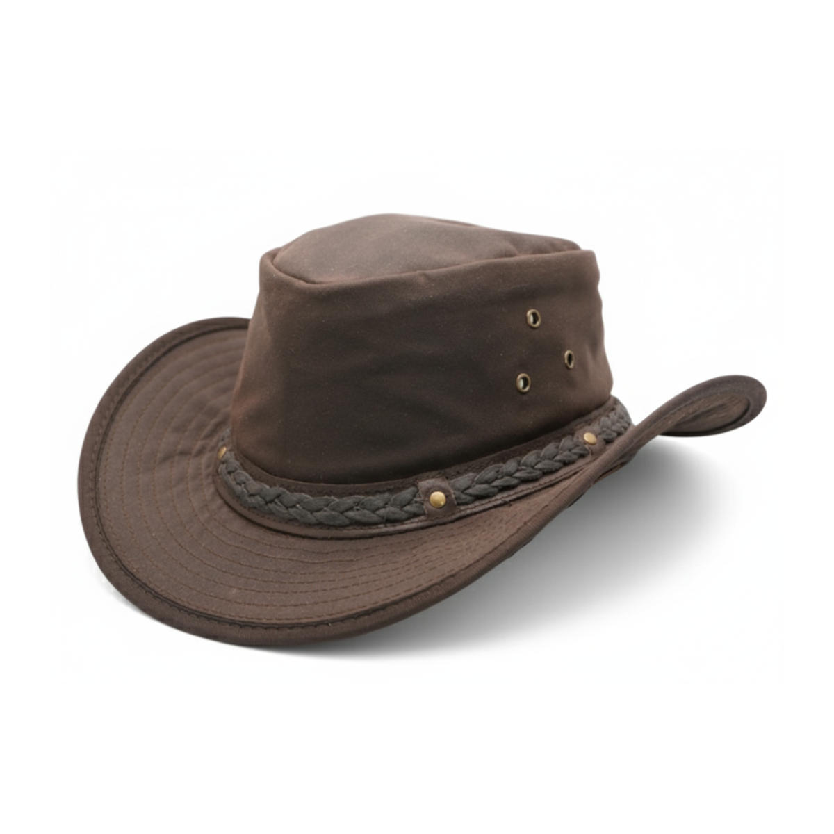 Resistance Western Oilskin Cotton Cowboy & Cowgirl Hat – Waterproof Outdoor Wide Brim Western Hat for Men & Women