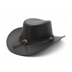 RESISTANCE Premium Australian Style Leather Cowboy Hat Shapeable Outback Hat for Men and Women