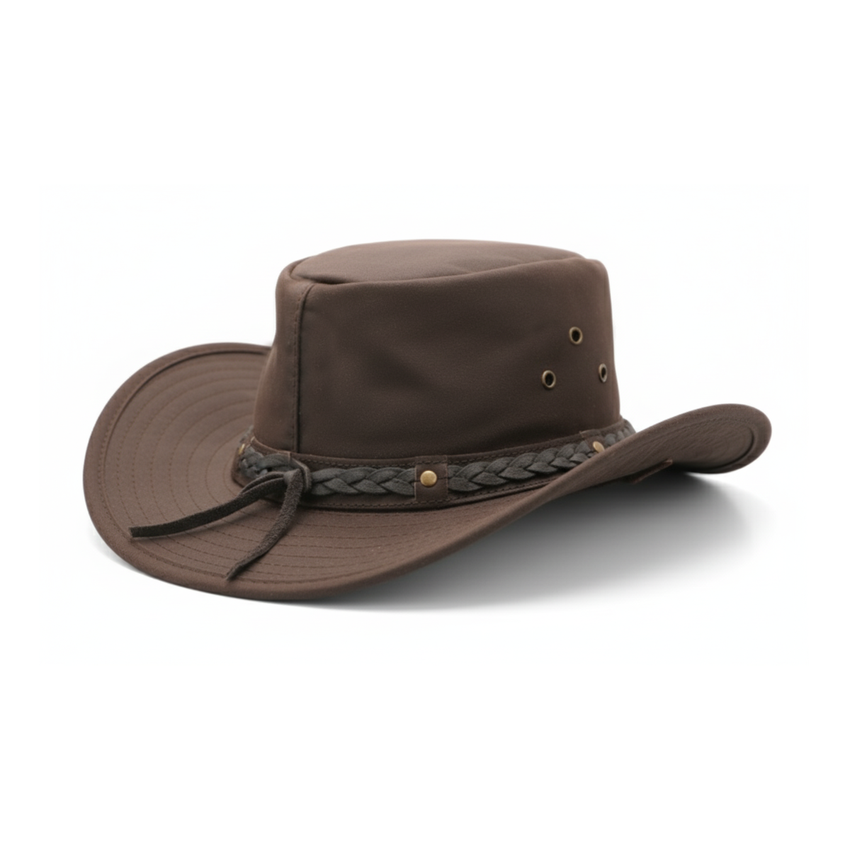 Resistance Western Oilskin Cotton Cowboy & Cowgirl Hat – Waterproof Outdoor Wide Brim Western Hat for Men & Women
