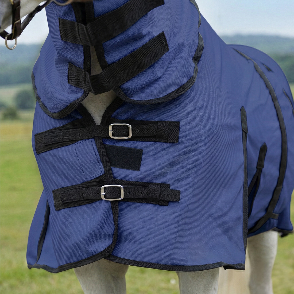 Resistance Durable Mesh Combo Fly Summer Sheet with Belly Guard and Combo Neck Cover