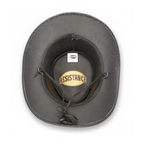 Classic Western Cowboy Hat – Real Cowhide Leather, Unisex, Wide Brim