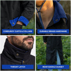 RESISTANCE Western Long Old Cowboy Canvas Jacket - Range wear Canvas Duster Coat