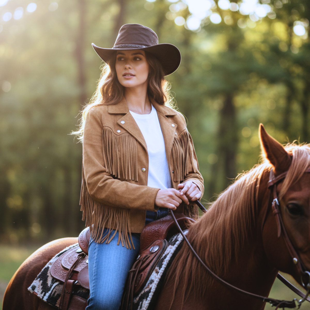 Resistance Western Oilskin Cotton Cowboy & Cowgirl Hat – Waterproof Outdoor Wide Brim Western Hat for Men & Women